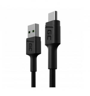Green Cell KABGC25 PowerStream USB-A - USB-C 30 cm USB kabel černý