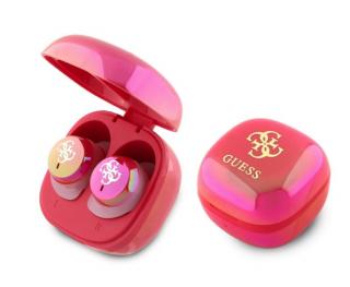 Guess 4G Logo Mini TWS Bezdrátová Sluchátka Pink