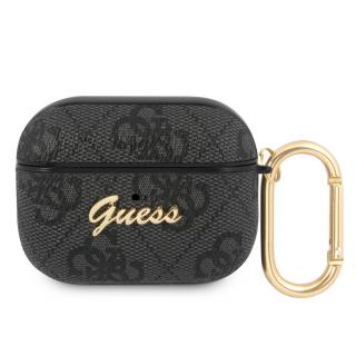 Guess 4G Script PC/PU Pouzdro pro Airpods Pro Grey