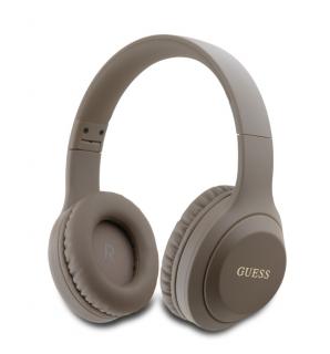 Guess Classic Silver Logo Bluetooth Stereo Headphone Brown