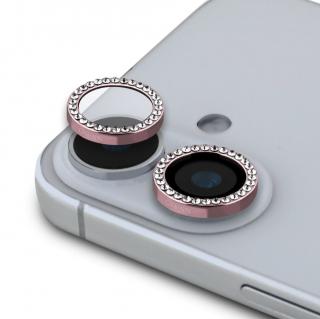 Guess Fixed Glliter Ochrana Čoček pro iPhone 16/16 Plus Pink