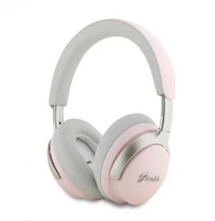 Guess headphones  Bluetooth ANCENC pink DB Metal Script Logo