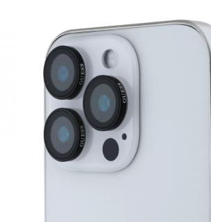 Guess Metal Ochrana Čoček pro iPhone 16 Pro/16 Pro Max Black