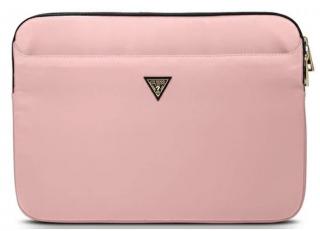 Guess pouzdro 13  růžové nylonové trojúhelníkové logo
