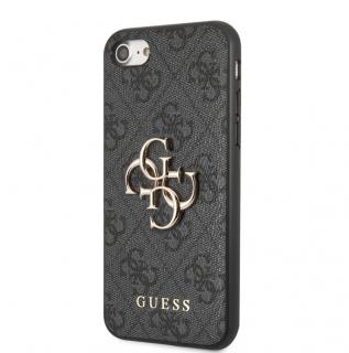 Guess PU 4G Metal Logo Zadní Kryt pro iPhone 7/8/SE2020/SE2022, šedá