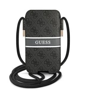 Guess PU 4G Printed Stripe Pouch S/M Grey