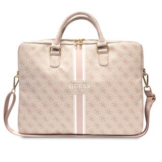 Guess PU 4G Printed Stripes Computer Bag 15/16  Pink