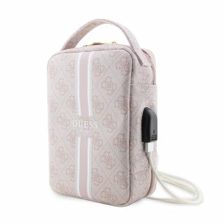 Guess PU 4G Printed Stripes Travel Universal Bag Pink