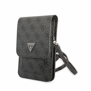 Guess PU 4G Triangle Logo Phone Bag Black