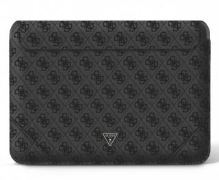 Guess PU 4G Triangle Metal Logo Computer Sleeve 16  Black