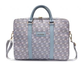 Guess PU G Cube Computer Bag 15/16" Blue