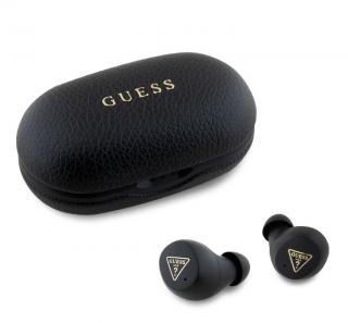 Guess PU Grained ENC TWS Bezdrátová Sluchátka Black