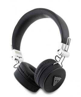 Guess PU Grained Triangle Logo ENC Bezdrátová Sluchátka Black