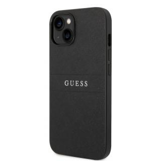 Guess PU Leather Saffiano Zadní Kryt pro iPhone 14 Black