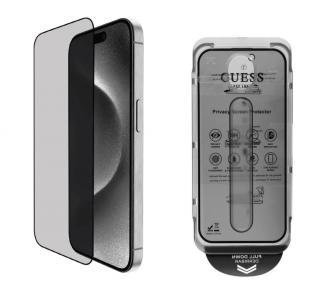 Guess Tvrzené Sklo 2.5D PRIVACY pro iPhone 16 Black