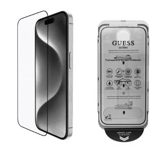 Guess Tvrzené Sklo 2.5D pro iPhone 16 Black