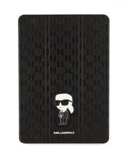 Karl Lagerfeld Folio Magnet Allover Cover Black Saffiano Monogram Ikonik