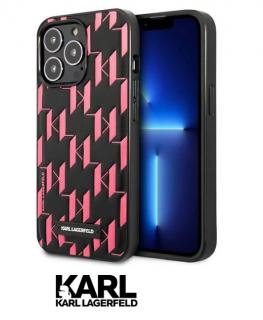 Karl Lagerfeld Monogram Plaque Kryt pro iPhone 13 Pro Pink