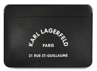 Karl Lagerfeld Saffiano RSG Embossed Computer pouzdro 16  Black