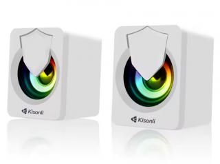 Kisonli L-1030 Reproduktory AUX, 2x2.5W - Bílá