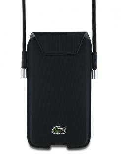 Lacoste PVC Iconic Petit Pique Kapsa na Telefon XL Black
