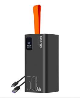 OBAL:ME EnergyPulse Powerbanka, 50000mAh - černá