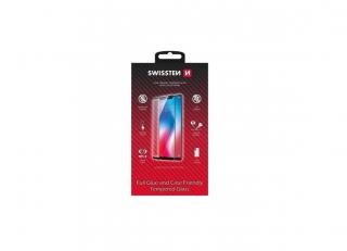 Ochranné tvrzené sklo Swissten Full Glue pro Apple iPhone 14 Plus – case friendly, černá