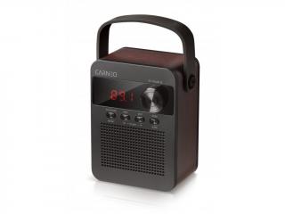 Rádio CARNEO F90 FM, bluetooth reproduktor, black/wood