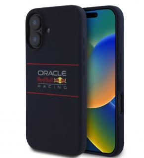 Red Bull Silicone Horizontal Logo MagSafe Zadní Kryt pro iPhone 16 Plus Navy