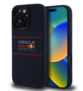 Red Bull Silicone Horizontal Logo MagSafe Zadní Kryt pro iPhone 16 Pro Navy