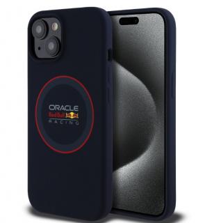 Red Bull Silicone Red Ring MagSafe Zadní Kryt pro iPhone 14 Navy