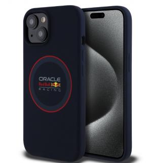 Red Bull Silicone Red Ring MagSafe Zadní Kryt pro iPhone 15 Navy