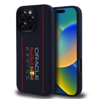 Red Bull Silicone Vertical Logo MagSafe Zadní Kryt pro iPhone 16 Pro Navy