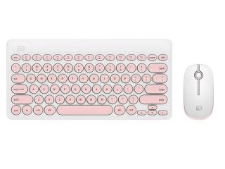 Set klávesnice s myší IK6620 EN - růžová