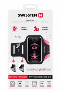 Swissten Armband sportovní pouzdro pro 6  telefony - růžové