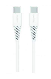 Swissten datový kabel TPE USB-C/USB-C, 5A (100W), 1,5m - bílá