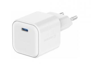 Swissten síťový adaptér gan 1x usb-c 20w power delivery - bílý