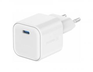 Swissten síťový adaptér gan 1x usb-c 35w power delivery - bílý