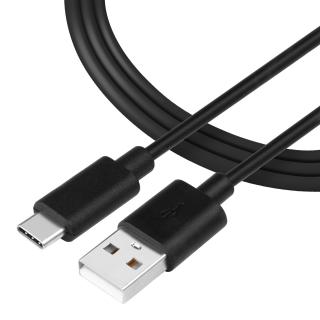 Tactical Smooth Thread Cable USB-A/USB-C 1m Black