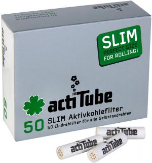 ACTITUBE uhlíkové filtry SLIM 50ks