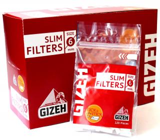 BOX (20x) Slim filtry GIZEH 120ks