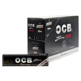 BOX (32x) Cigaretové papírky OCB Slim Premium KS + Filtry