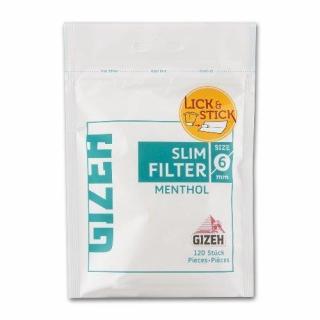 Cigaretové filtry Gizeh Slim Menthol 120 ks