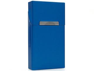 Cigaretové pouzdro s magnetem METALLIC na slim cigarety Modrá