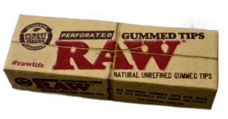 Filtry RAW Gummed Tips Natural