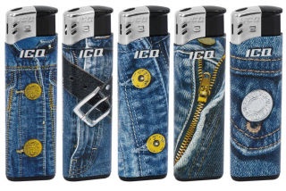 Jednorázový zapalovač ICQ Jeans 01