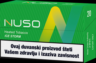 NUSO ICE STORM - nahřívaný tabák s nikotinem - STRONG MENTHOL 20ks