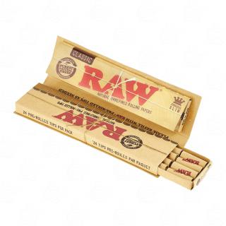 Papírky RAW Classic KS Slim + Pre-Rolled Tips