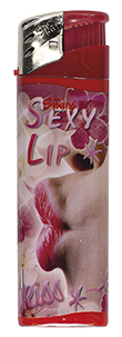 Plnitelný zapalovač SPARX Sexy Lips 02