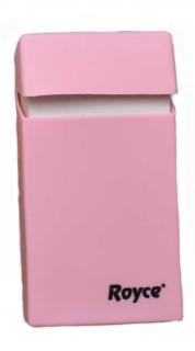 Silikonové pouzdro na cigaretovou krabičku ROYCE na 100mm cigarety Růžová